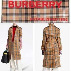 New💕Burberry check Trench coat💕(NWOT)